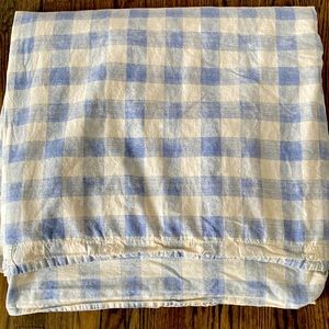Pottery Barn king size gingham duvet cover